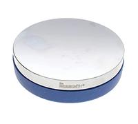 The Beadsmith Blocco da banco in acciaio, elementi in metallo, finitura a specchio, base in plastica morbida, strumento per gioielli a incudine piatta, diametro 3 cm, altezza 3/4 cm