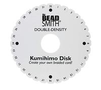The Beadsmith Disco rotondo Kumihimo, diametro 15,2 cm, spessore 0,75 "(20 mm) schiuma a doppia densità, strumenti per gioielli per intrecciare, 1 disco
