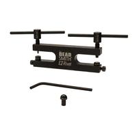 The Beadsmith EZ Rivet - Piercing and Setting Tool - Includes 1/16"" T-bar Screws - Pierces Metal and Sets Rivets and Eyelets - Domed Base for Use wit