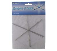 The Beadsmith - Fiocco di neve, 15,2 cm, diametro 0,8 mm, 6 pezzi per confezione, ideale per creazione personalizzata con perline, cristalli, nastri, fili, ciondoli e molto altro ancora.