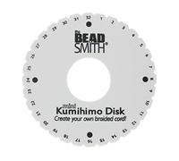The Beadsmith - Mini disco rotondo Kumihimo, diametro 11,4 cm, spessore spessore 3/8", strumenti per gioielli per intrecciare, confezione da 20 dischi