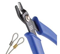 The Beadsmith Pinza crimpatrice da 127 mm, lunghezza 12,7 cm, utilizzabile con crimpature da 2 mm e filo di perline di diametro 013 - 61 cm - maniglie comode, per creare crimpature perfette ogni