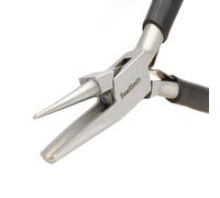 The Beadsmith Pinze a becco concavo (cavo)/tondo, pinza per filo e piegatura del filo, 127 mm, strumento per la creazione di gioielli