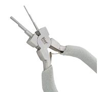 The Beadsmith Pinze per micro fili - Crea 6 misure (che vanno da 1 a 4 mm) di anelli e anellini aperti, lunghezza 150 mm, testa in acciaio lucido e manico imbottito