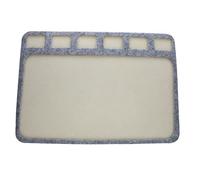 The Beadsmith Tappetino per perline di semi - 20.3x27.9 cm - superficie morbida, 6 scomparti, bordo rialzato, perline, creazione di gioielli e hobby fai da te