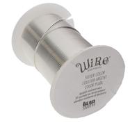 The Beadsmith Wire Elements 30-Gauge lackierter, anlaufbest ndiger Kupferdraht zur Schmuckherstellung, 45,72 Meter Spule (Silberfarbe)