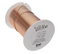 The Beadsmith Wire Elements - Filo di rame laccato resistente all'ossidazione, calibro 20 per la creazione di gioielli, bobina da 13,72 metri (colore rame)