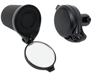 THE BEAM - CORKY Specchietto Retrovisore per Bici da Città - Specchio Pieghevole da Manubrio con Lente Convessa e Rotazione a 360 Gradi - Ideale per Ciclisti Urbani e Pendolari