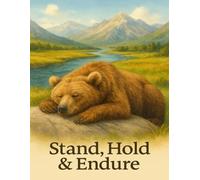 THE BEAR - BRX Learning Line: Stand · Hold · Endure - Premium 8.5×11 Notebook with Bear Poster Cover