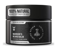 The Beard Struggle Balsamo da barba Warrior's - Collezione Silver, Viking Storm - Formula a bassa tenuta non grassa, lussuose fragranze di colonia 100% ingredienti naturali - 50 g / 1,76 US. oz.