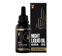 The Beard Struggle Night Liquid Elixir Beard Oil - Gold Collection - Asgardian Secret - Olio da barba da uomo, miscela naturale per una crescita più sana della barba (30 ml)