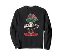 The Bearded Elf Matching Family Elves Beard Christmas Meme Felpa