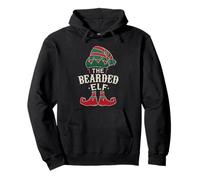 The Bearded Elf Matching Family Elves Beard Christmas Meme Felpa con Cappuccio