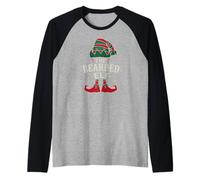 The Bearded Elf Matching Family Elves Beard Christmas Meme Maglia con Maniche Raglan