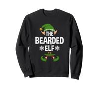 The Bearded Elf Party Family Group Matching X-mas Beard Felpa