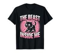The Beast Inside Me Funny Angry Cat Meme Maglietta