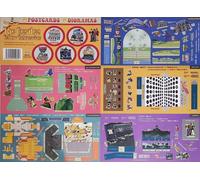 THE BEATLES - 5 POSTCARDS - 5 DIORAMAS - YELLOW SUBMARINE - JAPAN