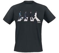 The Beatles Abbey Road Silhouette Uomo T-Shirt Nero XXL 100% Cotone Regular