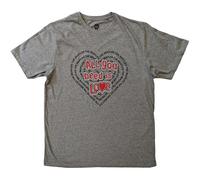 The Beatles All You Need Is Love Heart autorizzato Uomo maglietta