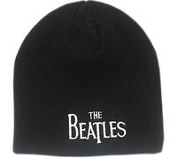 The Beatles Beanie Hat Classic Drop T Band Logo Nuovo Ufficiale