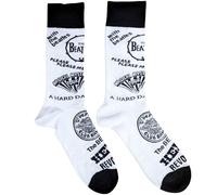 The Beatles Calzini Albums Monochrome Nuovo Ufficiale Unisex Bianca (Uk Size 7 - Size UK Size 7-11