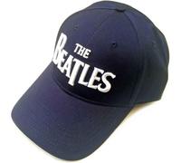 The Beatles Cappellino da Baseball Classic Drop T Band Logo Ufficiale Navy Blu Size One Size