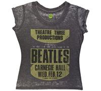 The Beatles Carnegie Hall Charcoal Grey M Donna Maglietta