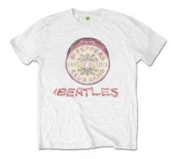 The Beatles Flowers Logo & Drum autorizzato Uomo maglietta