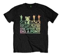 The Beatles Get Back Gradient autorizzato Uomo maglietta