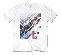 The Beatles Get Back Poster White ufficiale Uomo maglietta unisex