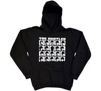 The Beatles Hard Days Night Faces Mono Black L Felpa con cappuccio