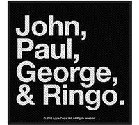 The Beatles Jon, Paul, George & Ringo nero ferro banda cuce sulla zona distintivo