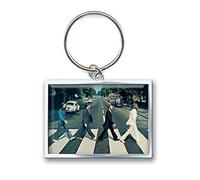 The Beatles Key Ring (Key Chain): Abbey Road Cross - Portachiavi Abbey Road (Metallo Con Foto Rettangolare)