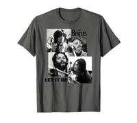 The Beatles Let It Be Tiles Rock Pop Band Maglietta