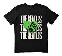 The Beatles Love Me Do Graffiti Heart autorizzato Uomo maglietta