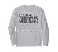 The Beatles - Maglietta a maniche lunghe con lista delle canzoni Maglia a Manica