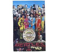 The Beatles Manifesto Sgt Pepper Band Logo Nuovo Textile Flag 70Cm X 106Cm