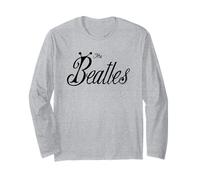 The Beatles Official Bug Logo Rock n Roll Pop Music Band Maglia a Manica