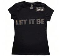 The Beatles | Official Ladies Band T-Shirt | Let It Be (Diamante) - 24-Hour Fast Shipping! Shine with timeless style and a touch of sparkle in this official Let It Be (Diamante) ladies T-shirt from Th