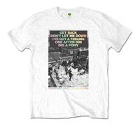 The Beatles Rooftop Songs Gradient White autorizzato Uomo maglietta
