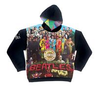 The Beatles 'Sgt Pepper' Felpa con cappuccio con stampa integrale - UFFICIALE