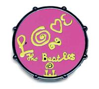 The Beatles Spilla in metallo Drum Love (Pink) Ufficiale