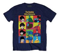 The Beatles Submarine Maglietta Personaggi Bambini (3-4 Anni) (Blu Navy)