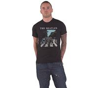 The Beatles T Shirt Abbey Road Crossing Band Logo Ufficiale Uomo Nuovo Nero Size XXXXL