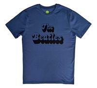 The Beatles Text Logo Shadow ufficiale Uomo maglietta unisex