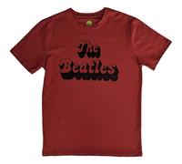The Beatles Text Logo Shadow ufficiale Uomo maglietta unisex