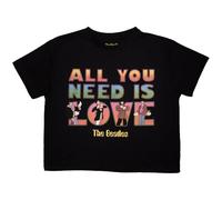 The Beatles Yellow Submarine Aynil Stacked Crop Top Size M