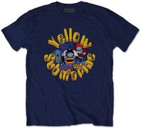 The Beatles Maglietta Yellow Submarine Baddies Unisex Navy Blue M