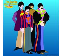 The Beatles Yellow Submarine Cartoon Single Drinks Coaster Gift Band Album Fan