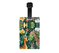 The Beauty of Tropical Animals Etichette per bagagli, per la privacy, da viaggio, con borsa, zaino, colori vivaci facili da identificare